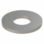 Flat stainless steel washer, size 1/4 inch, Grainger brand