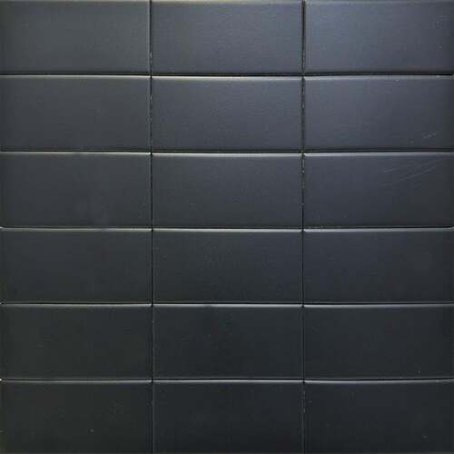 Velvet Porcelain Tiles 8 mm Thickness Matte Surface Black 15×5 cm | Velvet