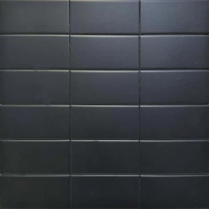 Velvet Porcelain Tiles 8 mm Thickness Matte Surface Black 15×5 cm | Velvet
