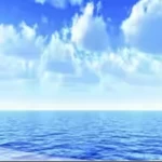 لوحة حائط للديكور تصميم بحار، المقاس 300 سم× 280 سم، لون ازرق