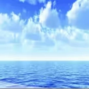 Decorative Wall Mural Sea Design 300 cm x 280 cm Blue | 
