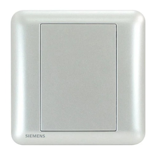 Blank Plate 1 Gang Dark Silver, Siemens Delta Seata 5UH0113-3PC02