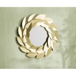 Decorative Mirrors Size 80x80x4.5 cm, Gold Color, Island Design