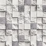 ورق حائط مودرن طول 15.6 م، عرض 100 سم، لون رمادي فاتح مع غامق