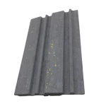 Wood Substitute Panels, Size 290×12 cm, dark grey Color, Model PS 19