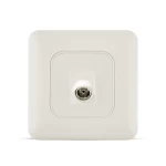 فيش تلفزيون مائل مفرد سبكترا، لون ابيض، 7×7 سم