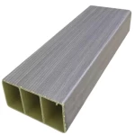 Partition Wood Alternative PVC, 10×5 Size, 2.90m Height, Gray 