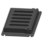 Cast Iron Gully Grating Size 210×320 mm, Rectangular Shape,  40 Tons Load  Gray Color | Saudi Cast Factory