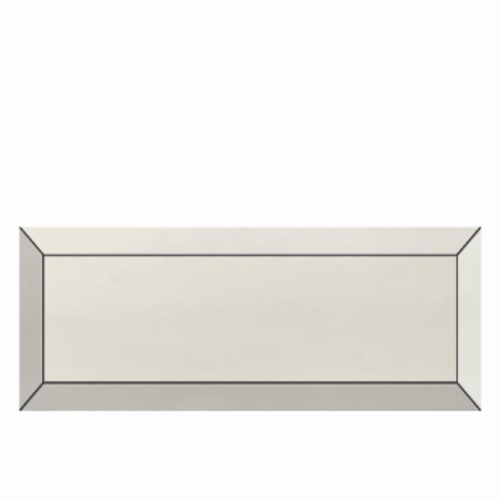 بلاط سيراميك Frame للجدران 7.5×22.5 سم، سطح لامع، لون عاجي، سمك 10 مم | Frame