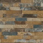 Stone wallpaper, beige color, length 10 m, width 0.53 m, model 475104 