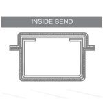 Weatherproof Cable Trunk Cross, GI Steel, Inside Bend, 2.0mm Thick, 100mm Side, 600mm Width | BAHRA