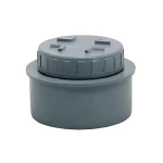UPVC Plastic Access Plug Diameter 82 mm, Length 75 mm, Grey Color | Cosmoplast Factory