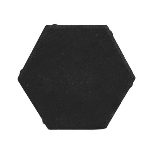 Hexagonal Interlock Pavement Tile 20x20 cm, Height 8 cm, Black | Al Sarif Building Materials