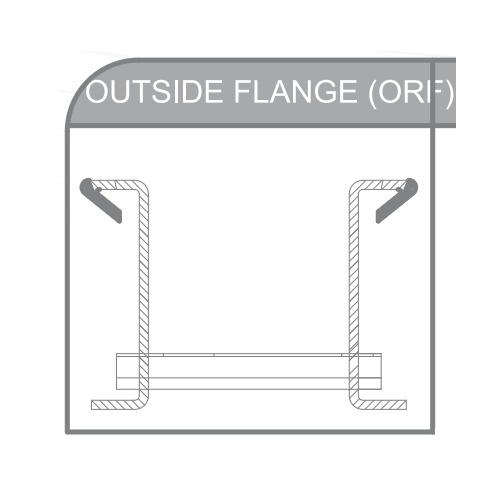 Cable Ladder Tray Elbow ORF 127mm Height, 750mm Width, 41×21mm Channels, 21mm Flange | Bahra Cables