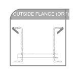 Cable Ladder Tray Elbow (ORF), Pre Galvanized Steel, 127mm Height, 750mm Width, 41×21mm Channels Size, 21mm Flange Width | BAHRA