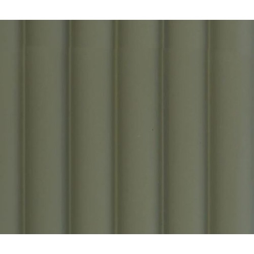 بديل خشب PVC مضلع ابعاده 15.6 سم × 290 سم أخضر زيتوني داكن | خط  الفخامة