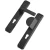 Black Fixed And Movable Door Handle Left Direction
