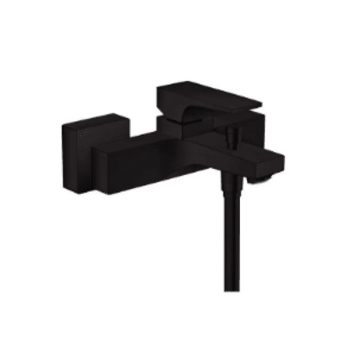 Silver Shower Mixer Black Color Square | ALHashim Sanitary Tools