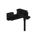Silver Shower Mixer, Black Color, Square