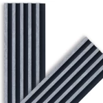 Wood alternative to the facades, polygon, dimensions 12 x 290 cm, light gray