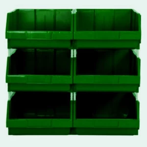 Plastic Storage Shelf 61x40x22 cm, 30kg Capacity, Green | AL-FURIDI FACTORY FOR PLASTIC INDUSTRIES