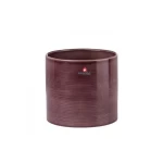 Brown ceramic planter size 16×15 cm, round shape