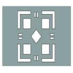 سقف مصعد معدني مزخرف مصنوع بدقة من خامات مقاومة للتآكل