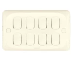 مفتاح كهرباء ثمانى 10 امبير ميرا الفنار مقاس 14×7 سم اللون بيج 