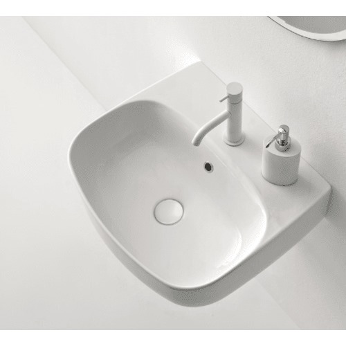 Ceramic Counter Top WashBasin 45 cm, Brilliant White | Hatch Company