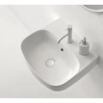 Ceramic Counter Top WashBasin 45 cm, Brilliant White Color