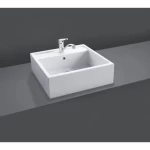 مغسلة افرنجي كاونتر توب، مقاس 46 سم، أبيض جبال الألب | راك للخزف