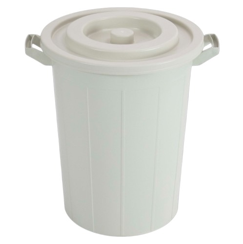 Plastic Waste Container 50x50x80 cm 85 Liters White, Model FO6SJ | AL-FURIDI FACTORY FOR PLASTIC INDUSTRIES