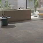 Porcelain Floor Tiles Size 120x60  cm, Dark Grey Color, Iron Model
