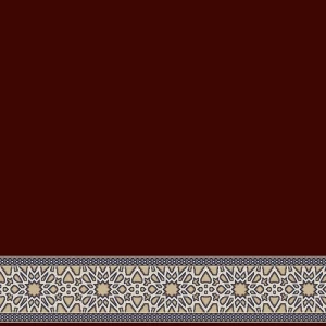 موكيت مساجد مزخرف صوف صناعي تصميم إسلامي لون احمر موديل سوبر | 