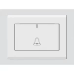 مفتاح جرس، آرت دي إن أيه، مقاس 7×7 سم، لون أبيض