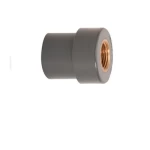 Coupling (SLIP X FPT) With Bras Insert Schedule 80 Aplaco Brand Size ¾x½ inch Outside Diameter 45.24  mm Gray Color