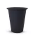 Fiberglass Decorative Plant Pots, Cylinder Shape, Width 60cm, Height 72cm, Dark Grey Color