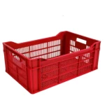 HDPE Plastic box for food storage, size 20×37×58 cm, red color, product code VAJ2Q