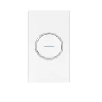 مفتاح كهربائي دائري مفرد ثنائي القطب مع مؤشر ليد 45 امبير غرناطة الفنار مقاس 14×7 سم اللون ابيض بحلقة كروم