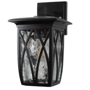 Outdoor Garden Lighting Lantern 35 cm Height, 21 cm Diameter, Black | Matkel Store