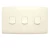 Electrical light switch 3 gang 2 way 10 Amp ALF Classic Alfanar Size 14 × 7 cm Color Beige 