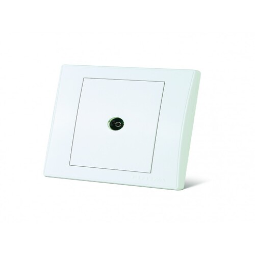 Single Satellite Switch 7x7 cm, White Color | Foutina