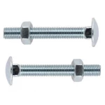 مسمار [Carriage] راس دائري مجلفن ابيض  فئة 4.8 مقاس 6 مم    DIN 603   