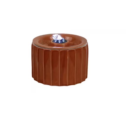 نافورة زينة سيراميك مضيئة 14×9.6 سم لون بنى، موديل 23C6001 | مؤسسة زهرة الريان