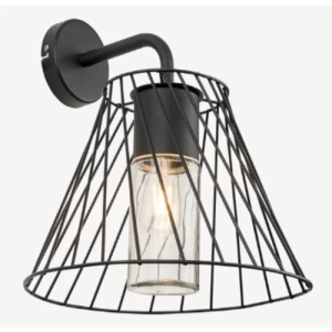 Libertas Wall Light Size 31.5 x 35.1 x 32.7 cm Black | Abyat Company