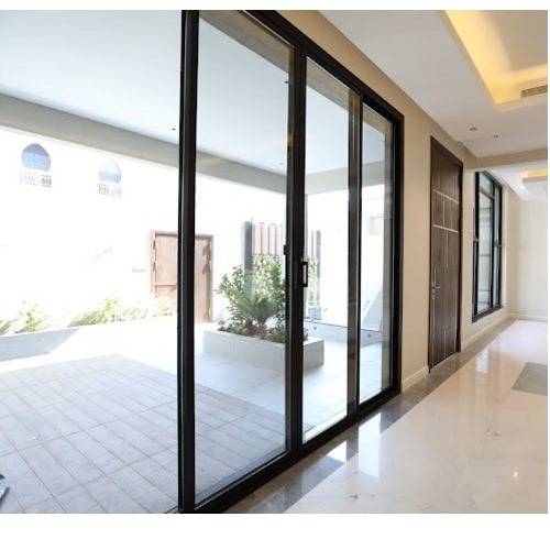 Aluminum Sliding Window Double Glazing 24 mm Thickness, Aluminum Section 12 cm, Thickness 1.8 mm, Off White | Ral Tech Factory