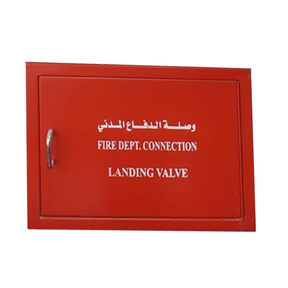 Fire Hose Cabinet Civil Defense Connection 80x80 cm, Valve 1.5 inch, Hose 30 m | Tops fireman