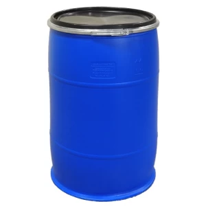 Plastic Drum 220 Liter Open Top, Height 93 cm Diameter 53 cm, Blue | saudi factory for drums co. (srco)