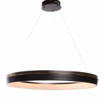  Ceiling LED Chandelier, black color, diameter 63 cm, base 15 cm 