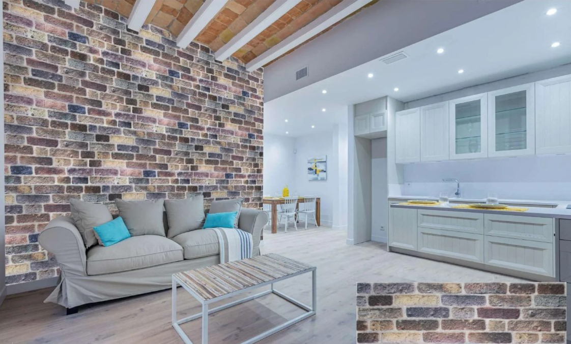 Brick Alternative Panels for Facades Size 50×120 cm, Model 205 | Luxury line